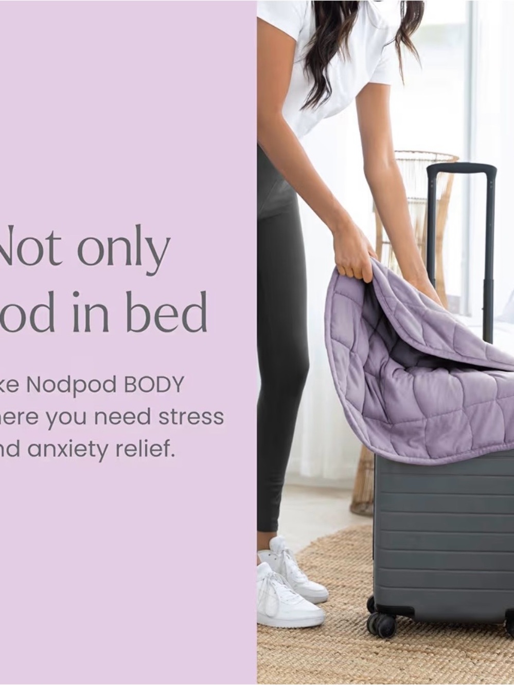 nodpod Wisteria Body 6.5lb Patented Compact Weighted Blanket - Picture 6 of 6